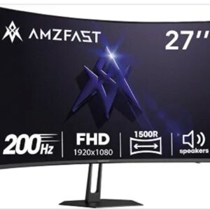 Amzfast AMZG27C1 27-inch 200Hz Curved Gaming Monitor